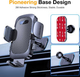 Car Mount Windshield Air Vent Adhesive Base Phone Holder Glass Cradle  - ZDXW214 2564-8