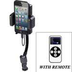 FM Transmitter Car Mount DC Charger Holder  - Handsfree Mic - Remote - Fonus J45 645-10