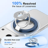 Metal Magnetic Ring Phone Holder  Blue Kickstand Folding Desk Stand  - ZDXW218 2568-4