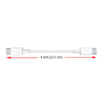  5 inch Short USB-C Cable  PD Fast Charge Cord  	Power Wire  Wire Type-C to Type-C  - ZDS32 2139-2