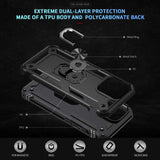 Case Belt Clip Holster Swivel Metal Ring Cover Kickstand Armor  - ZDE17 2202-5