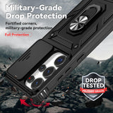 Hybrid Case Cover  Metal Ring  Lens Protects  Kickstand Shockproof Armor  - ZDXW12 2348-5