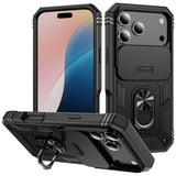 Hybrid Case Cover Metal Ring Lens Protects Kickstand Shockproof Armor  - ZDXW106 2448-1