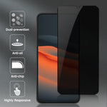 2 Pack Privacy Screen Protector Tempered Glass Anti-Spy 9H Hardness Anti-Peep 3D Edge  - ZD2SP30 2224-5
