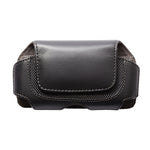 Leather Case Belt Clip Swivel Holster Cover - LCASE15 - Black - C74