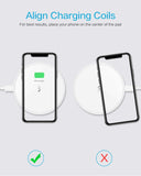 15W Wireless Charger Fast Charging Pad Slim Quick Charge - ZDWH3