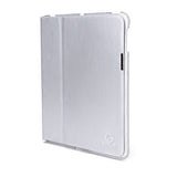 Silver PU Leather Slim Flip Case