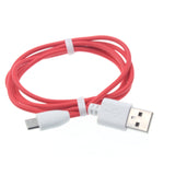 3ft Micro USB Cable Charger Cord - TPE - Red - Fonus C17