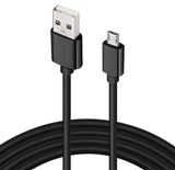 9ft Micro USB Cable Charger Cord - TPE - Black - Fonus K68 289-2
