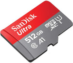 512GB Memory Card Sandisk Ultra High Speed MicroSD Class 10 MicroSDXC