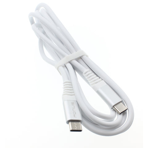 6ft USB-C to Type-C PD Cable Charger Cord - TPE - White - Fonus R23