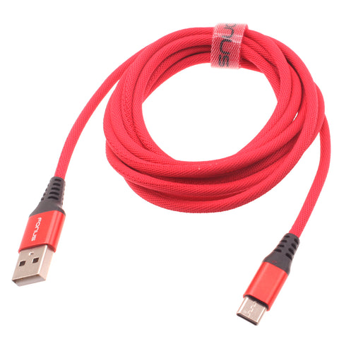 Red 6ft USB-C Cable Type-C Charger Cord Power Wire Long