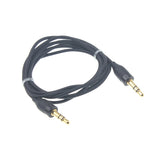 3.5mm Audio Cable Aux-in Car Stereo Speaker Cord - Black - Fonus E65