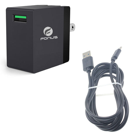 30W Fast Home Charger 6ft USB-C Cable - QC3.0 - Fonus R44