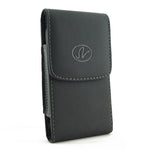 Leather Case Belt Clip Holster - Vertical Cover - LCASE48 - Black - A69