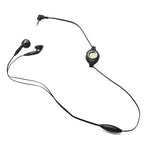 Retractable Earphones 3.5mm Headphones - In-Ear Earbuds - Black - Fonus B92