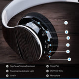 Over the Head Wireless Headphones Folding Headset - Black - L81