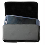 Leather Case Belt Clip Swivel Holster - Cover - LCASE33 - Black - Fonus J12