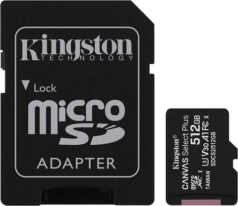 512GB Memory Card Kingston High Speed MicroSD Class 10 MicroSDXC - ZDV37
