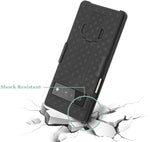 Belt Clip Case and 3 Pack Privacy Screen Protector Swivel Holster TPU Film Kickstand Cover Anti-Peep Anti-Spy - ZDZ09+3Z28