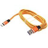 6ft USB Cable Orange Type-C Charger Cord Power Wire