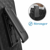 Case Holster Combo Swivel Belt Clip - Dropproof - Kickstand - Black - Fonus M04