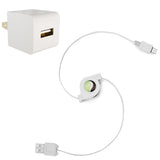USB Home Wall Charger Retractable MicroUSB Cable - C75