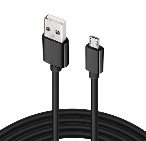9ft Micro USB Cable Charger Cord - TPE - Black - Fonus K68 289-1
