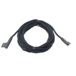 10ft USB to Lightning Cable - 90 Degree Right Angle - Braided - Black - R36