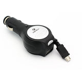 Retractable Car Charger with Extra Port - Micro USB - Xenda U76