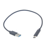 1ft USB-C Cable Charger Cord - TPE - Black - Fonus G71