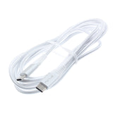 6ft USB-C to Type-C PD Cable Charger Cord - Braided - White - Fonus R19