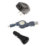 3-in-1 Home Car Charger USB Retractable Cable