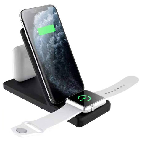 Wireless Charger 15W Fast Folding Stand 2-Coils Charging Pad - ZDZ82