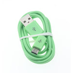 Micro USB Cable Charger Cord - TPE - Green - Fonus D12