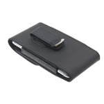 Leather Case Belt Clip Holster - Vertical Cover - LCASE61 - Black - Fonus D49