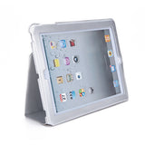 Silver PU Leather Slim Flip Case