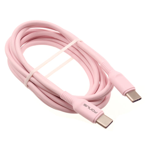 Pink 10ft Long Cable USB-C to Type-C PD Fast Charger Cord Power Wire - ZDA15