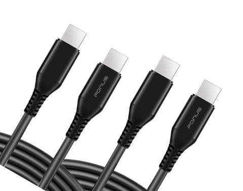 6ft and 10ft Long PD USB-C Cables Fast Charge TYPE-C to TYPE-C Cord Power Wire USB-C to USB-C Data Sync - ZDY66