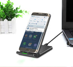 Wireless Charger 10W Fast Stand Detachable 2-Coils Charging Pad - ZDZ40