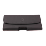 Leather Case Belt Clip Holster Cover - LCASE60 - Black - Fonus A04