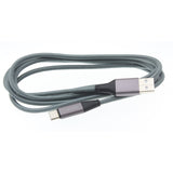 6ft USB-C Cable Charger Cord - Braided - Gray - Fonus K93