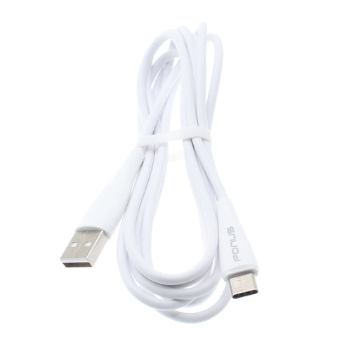 6ft USB-C Cable Charger Cord - TPE - White - Fonus R06