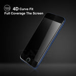iPhone 7/8 Plus - Privacy Screen Protector - Tempered Glass - 4D Full Cover - Black