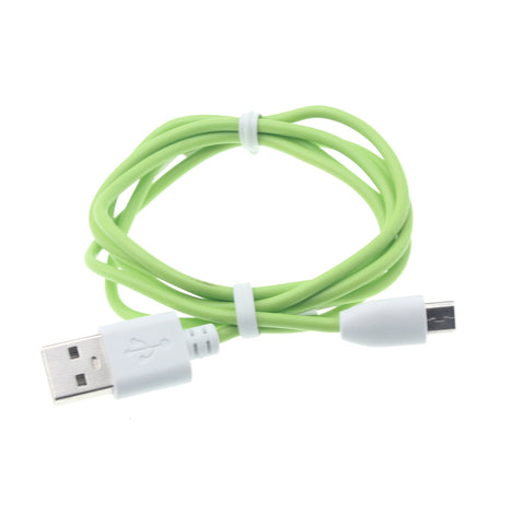 3ft Micro USB Cable Charger Cord - TPE - Green - Fonus B06