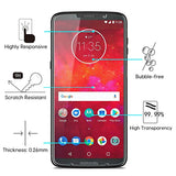 Moto Z3 - Tempered Glass Screen Protector - HD Clear - Curved - Full Cover