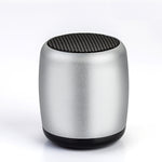 Mini Wireless Speaker - Hands-free Mic - Remote Selfie Shutter - Silver - K87