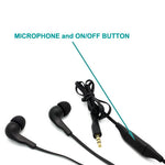 Earphones 3.5mm Headphones Wired Earbuds - In-Ear - Black - Fonus K01