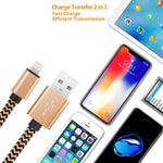3ft USB to Lightning Cable - Braided - Gold - C28