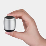 Mini Wireless Speaker - Hands-free Mic - Remote Selfie Shutter - Silver - K87